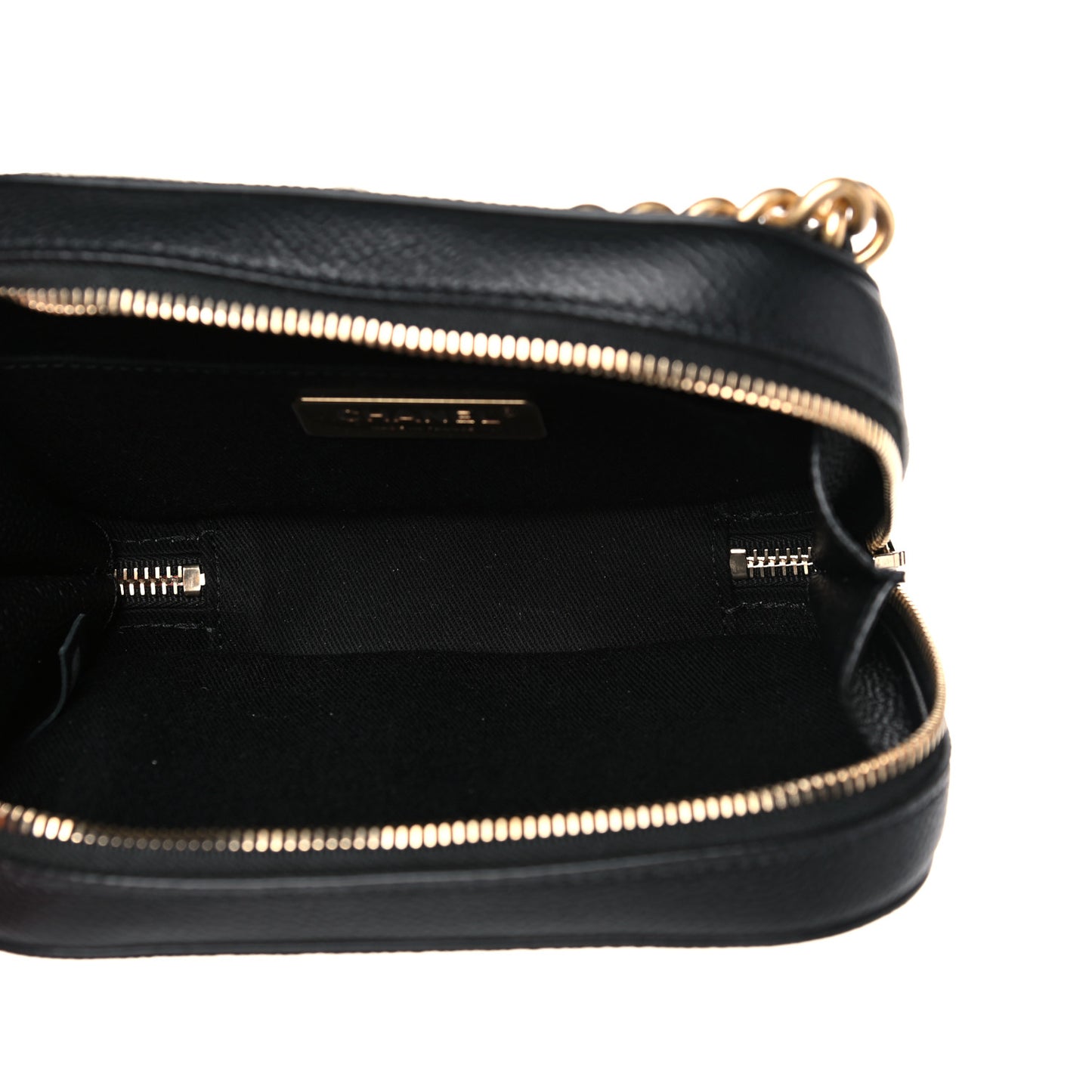 Caviar Quilted Waist Bag Black