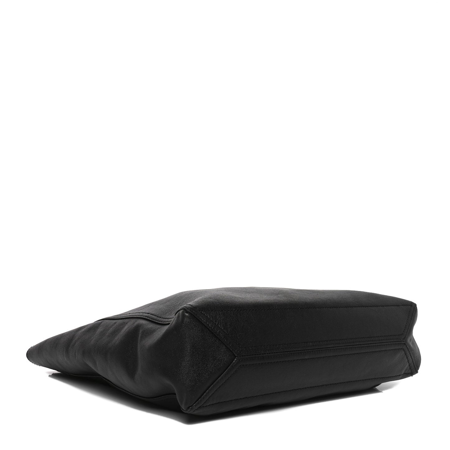 New Sakai Calfskin Lux Medium Dahlia Tote Black