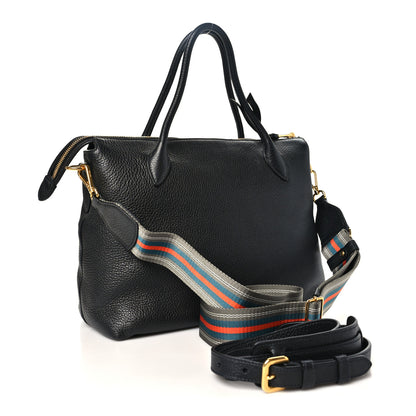 Prada Vitello Daino Tote Black 3 of 9