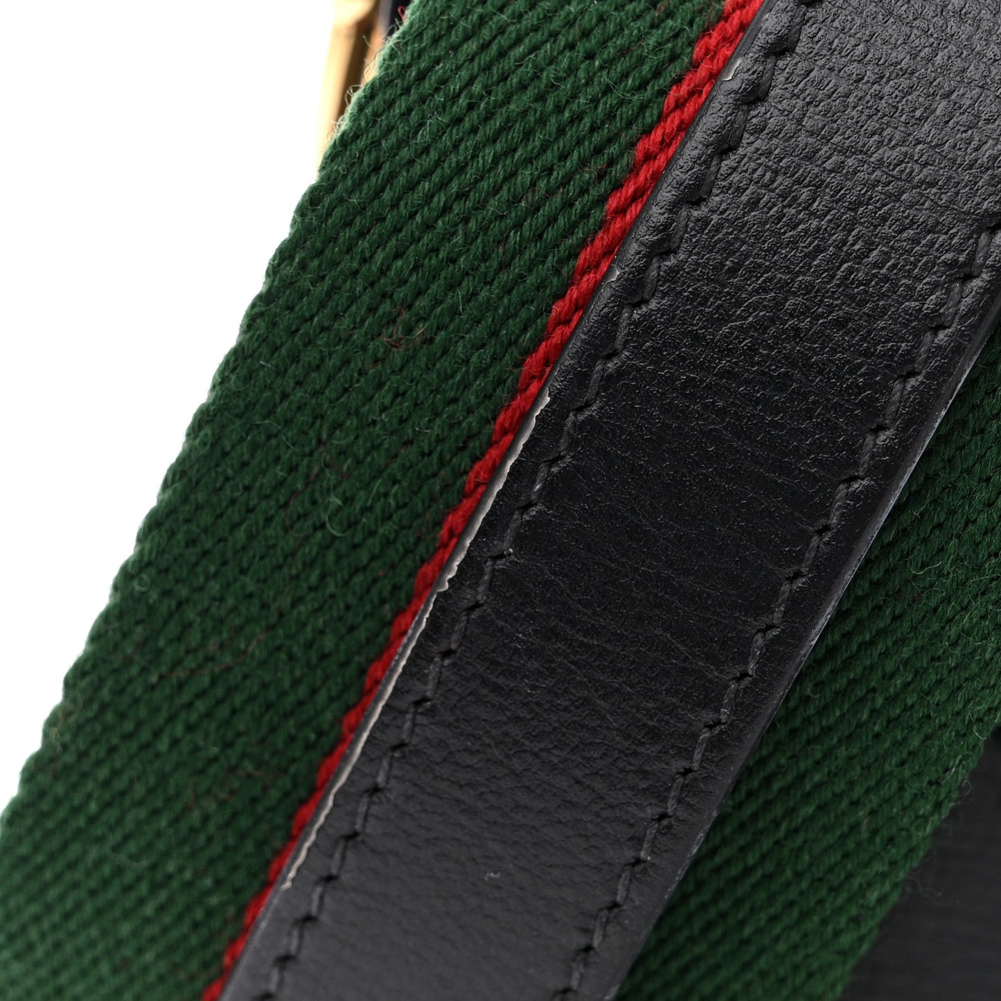 Azalea Calfskin Web Mini Horsebit 1955 Shoulder Bag Black