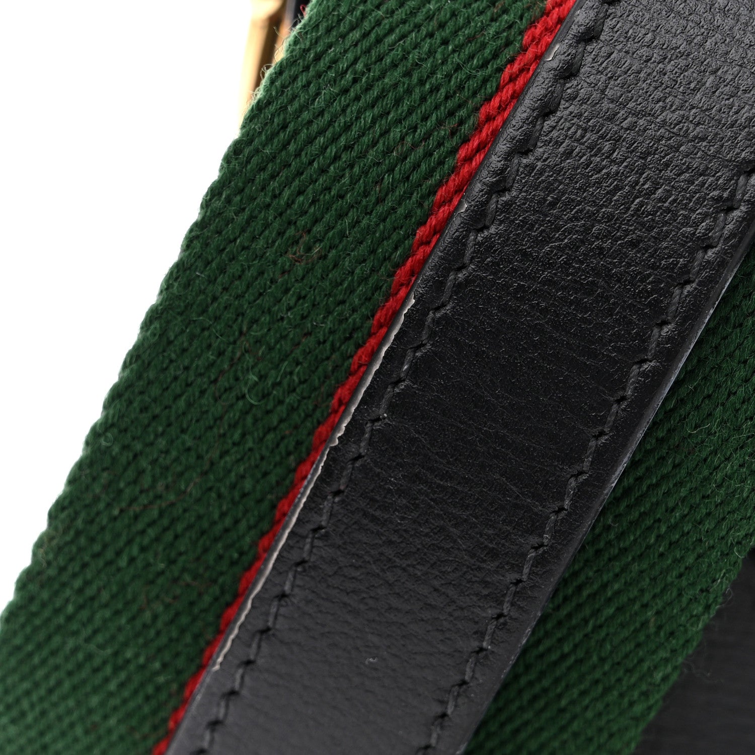 Gucci Azalea Calfskin Web Mini Horsebit 1955 Shoulder Bag Black 16 of 17