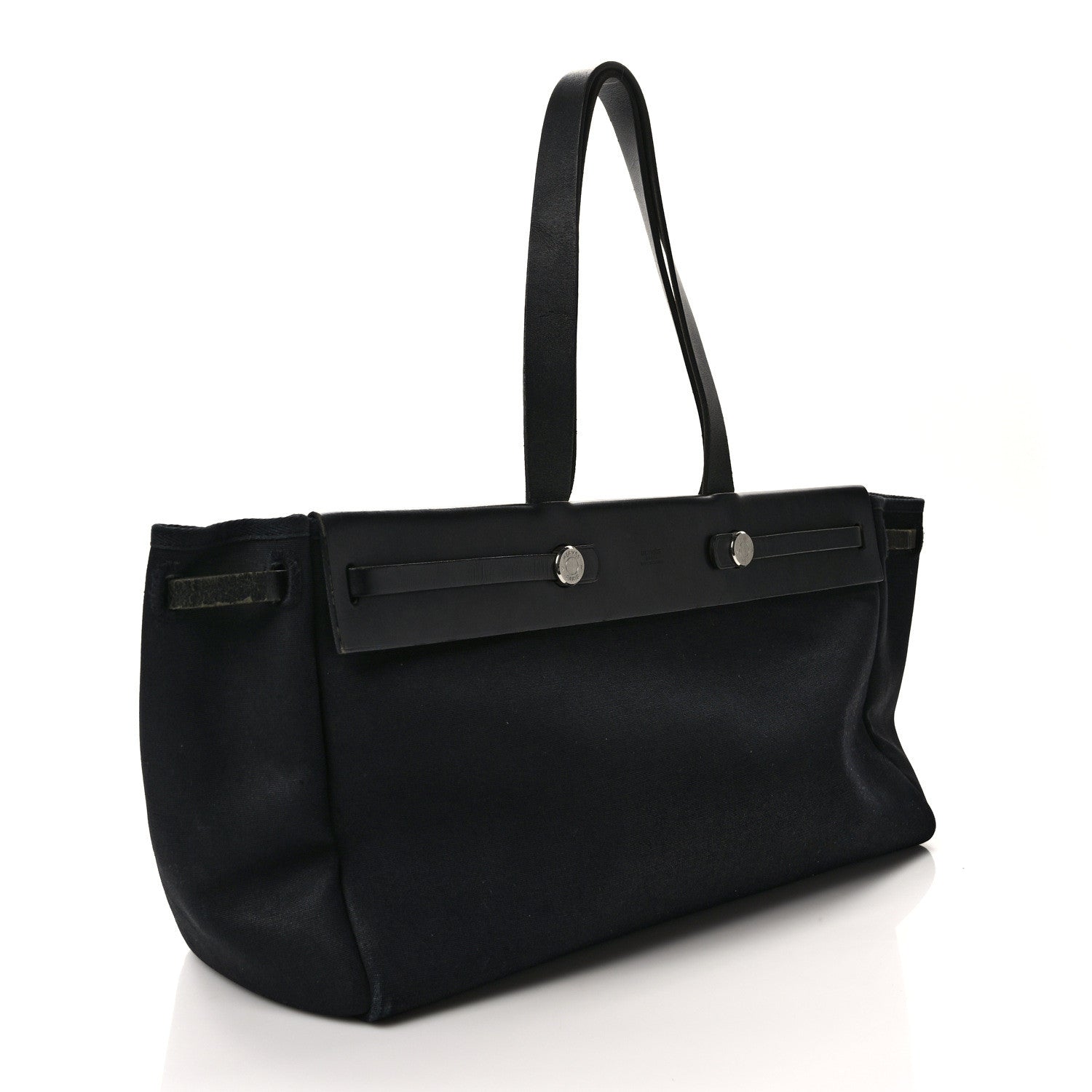 Hermes Toile Vache Hunter Herbag Cabas MM Black 3 of 16