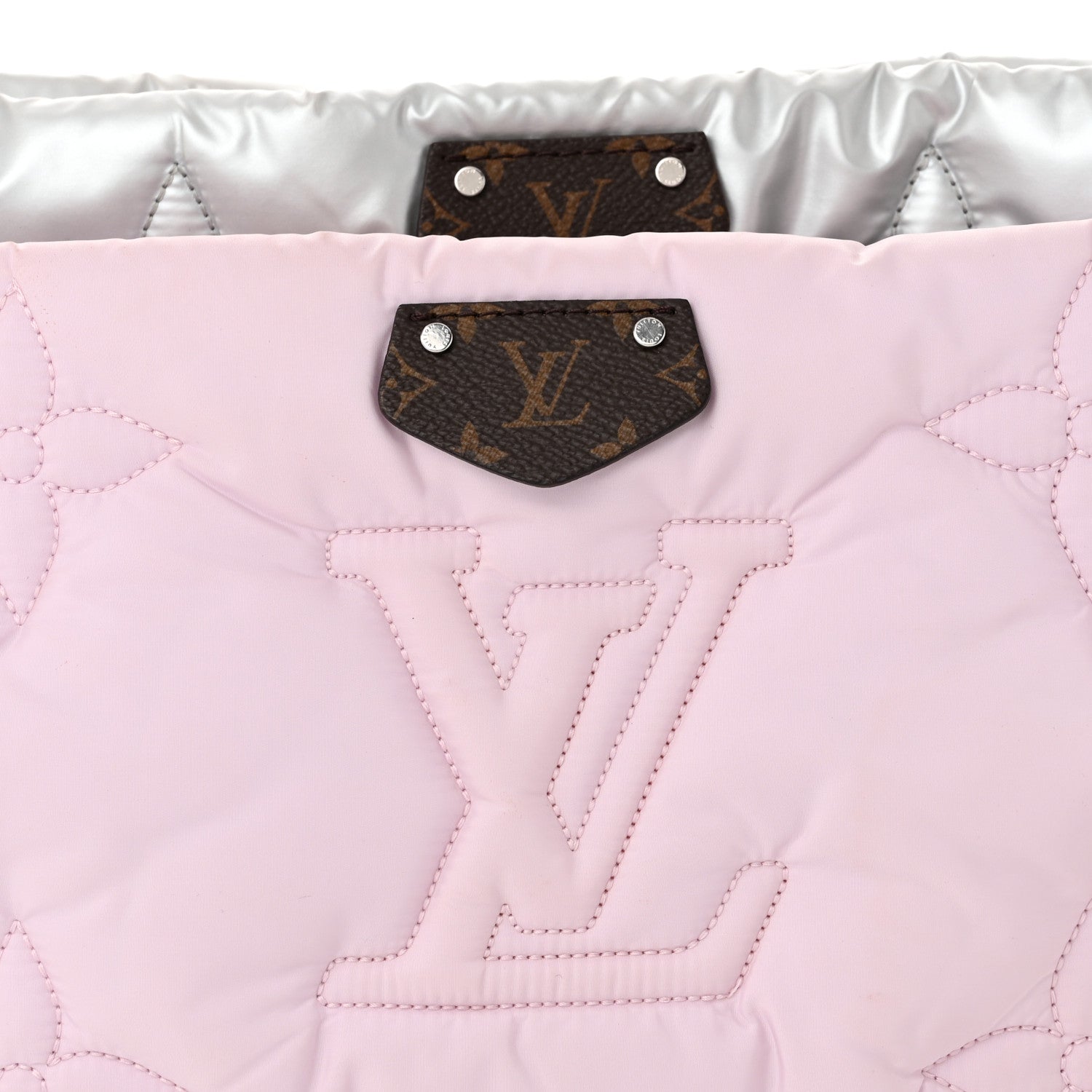 Louis Vuitton Econyl Monogram Pillow Maxi Multi Pochette Accessories Silver Pale Pink 8 of 10