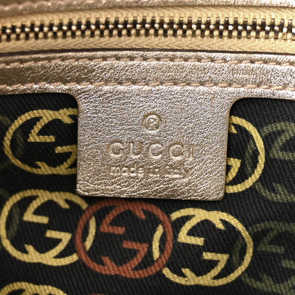 Gucci Leather Medium Britt Hobo Gold 6 of 19