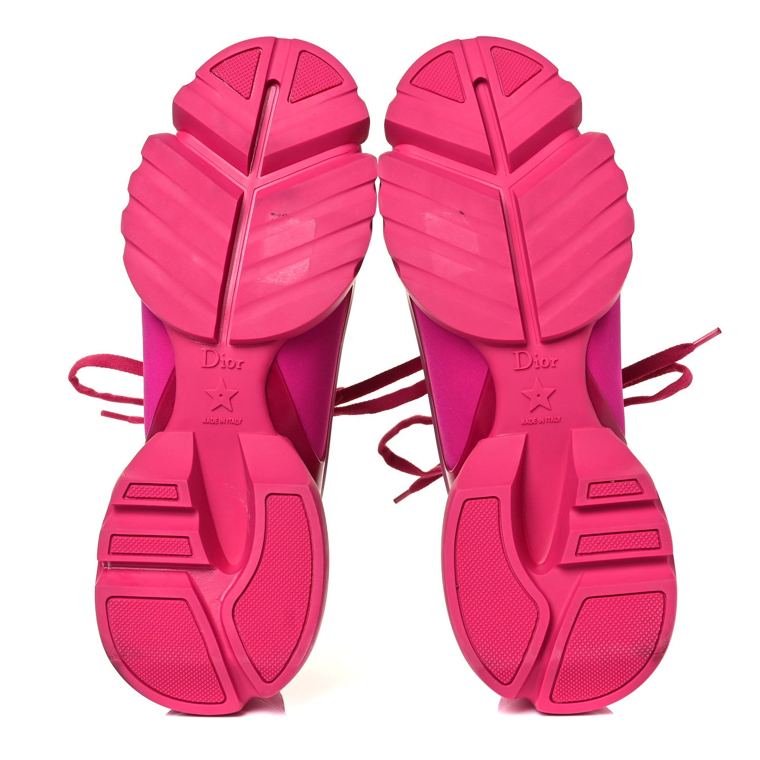Christian Dior Neoprene Rubber Womens D-Connect Sneakers 39.5 Fuchsia 5 of 9
