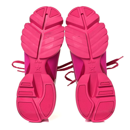 Christian Dior Neoprene Rubber Womens D-Connect Sneakers 39.5 Fuchsia 5 of 9