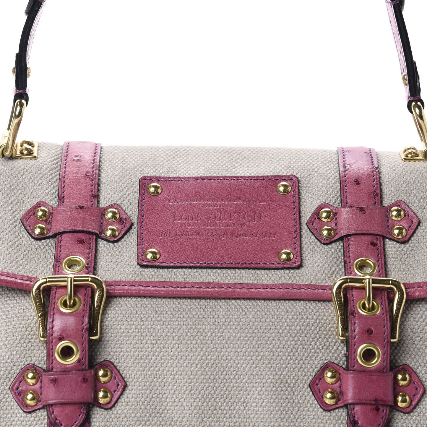 Toile Ostrich Trianon Sac Express GM Lilac