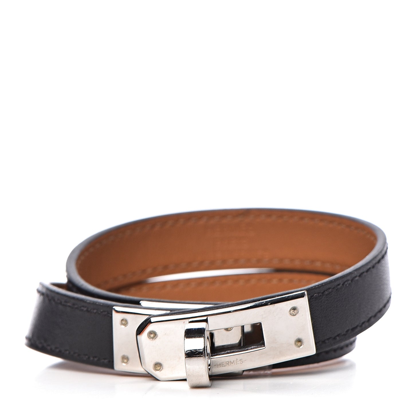 Box Kelly Double Tour Bracelet M Black