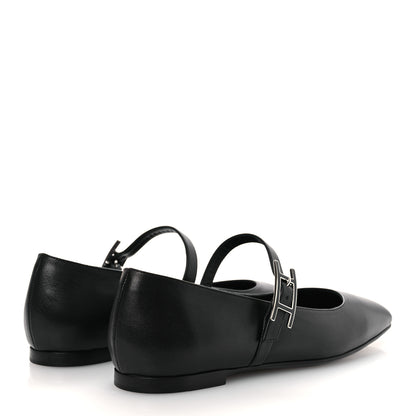 Hermes Goatskin Jane Ballet Flats 36.5 Black 5 of 11