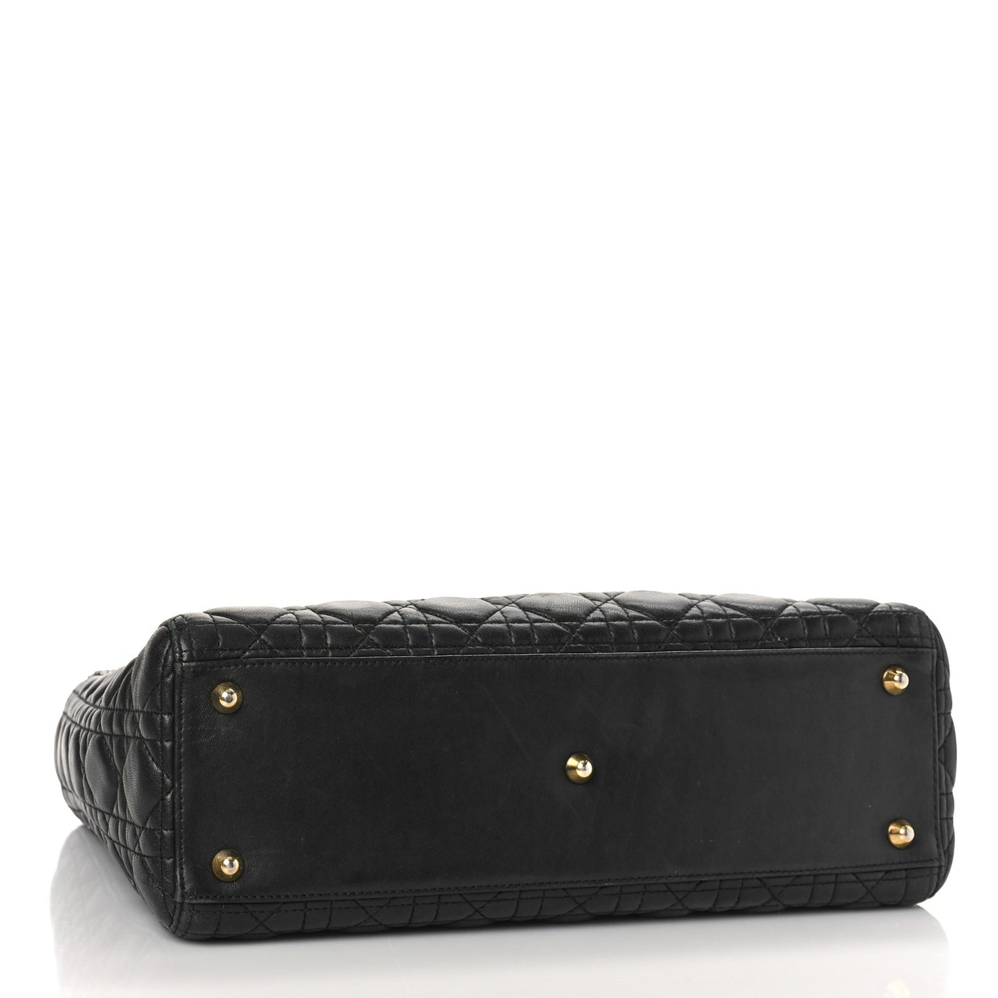 Lambskin Cannage Large Lady Dior Black