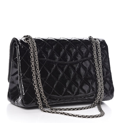 Chanel Distressed Patent Quilted 2.55 Reissue 226 Flap Black 3 of 14