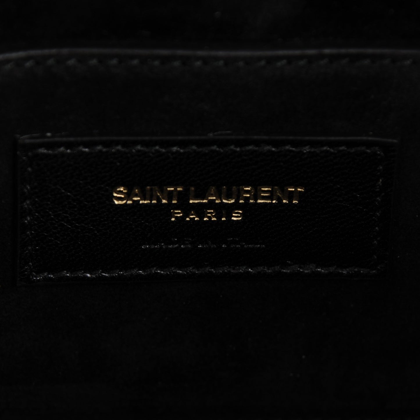 Suede Fringe Small Monogram Satchel Black