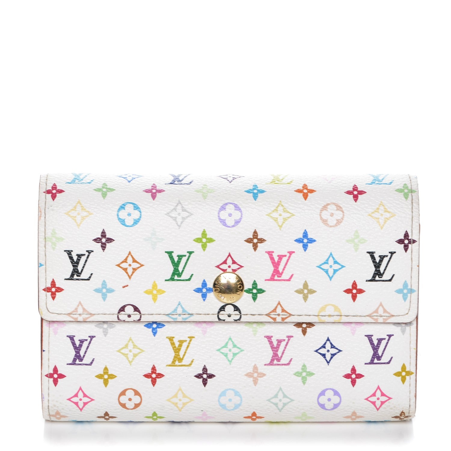 Louis Vuitton Monogram Multicolor Alexandra Wallet White 1 of 6
