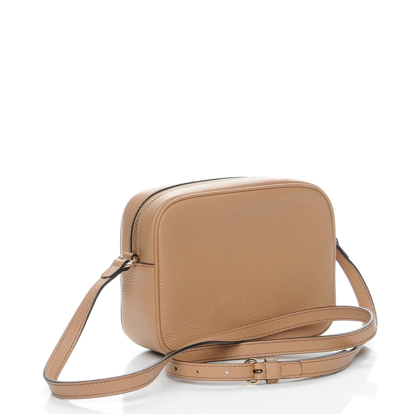 Pebbled Calfskin Small Soho Disco Bag Camelia