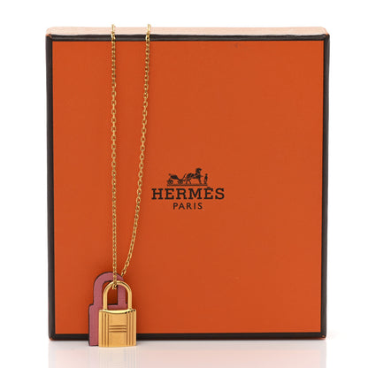Hermes Swift Small O'Kelly Pendant Necklace Rose Azalee 8 of 8