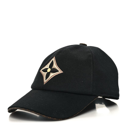 Louis Vuitton Monogram Cotton Jacquard Embroidered LV Day Cap L Black 2 of 9