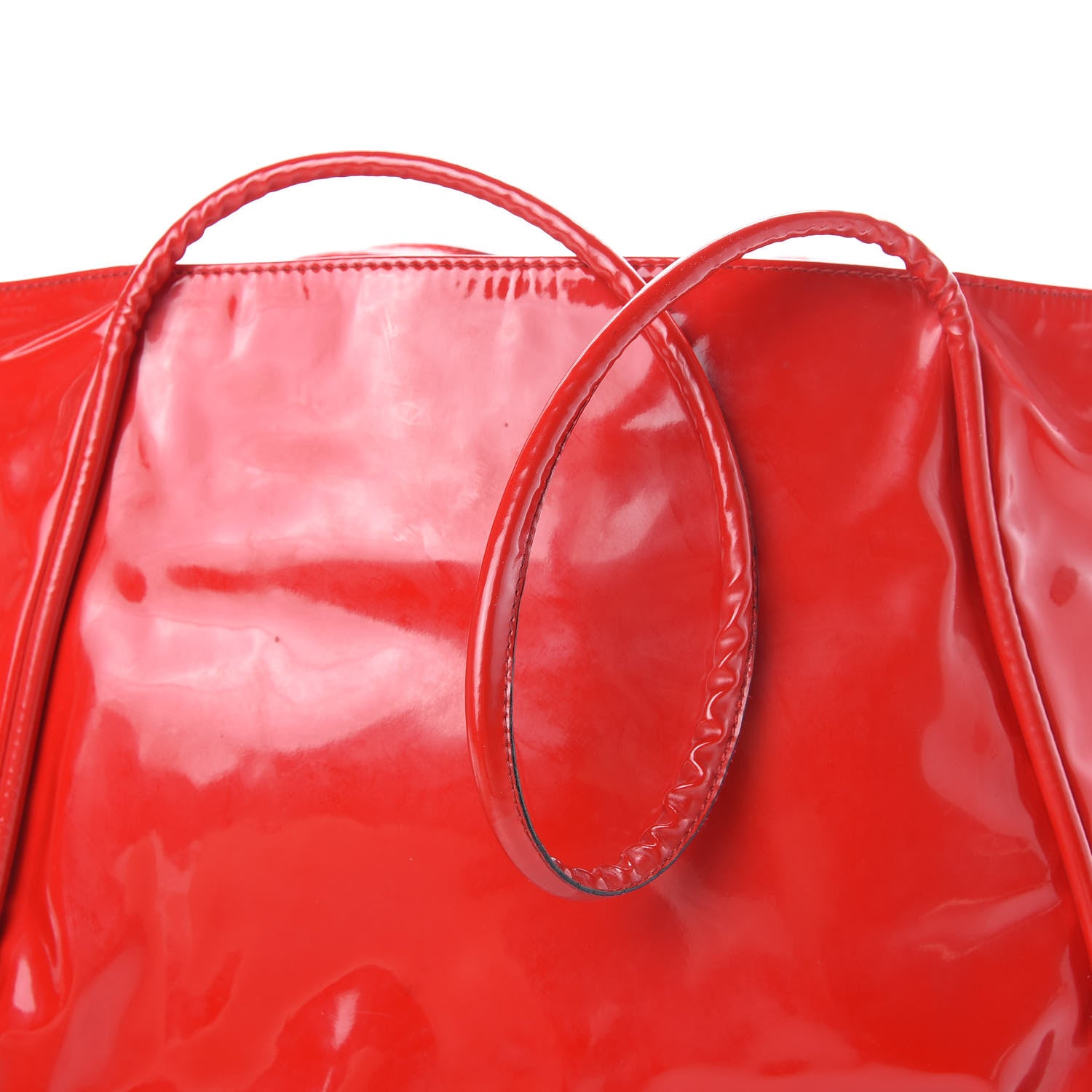 Valentino Garavani Patent Lacca Bow Tote Red 11 of 16