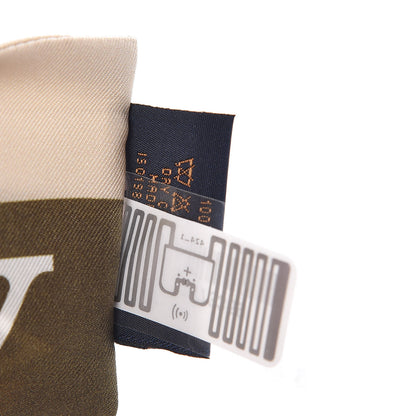 Louis Vuitton Silk Monogram Giant Confidential Bandeau Kaki 3 of 5