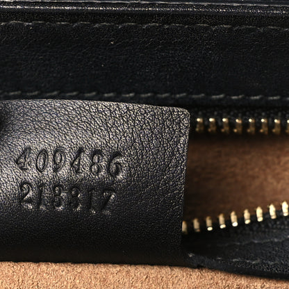 Gucci GG Supreme Monogram Calfskin Medium Padlock Shoulder Bag Beige Black Cuir 5 of 9