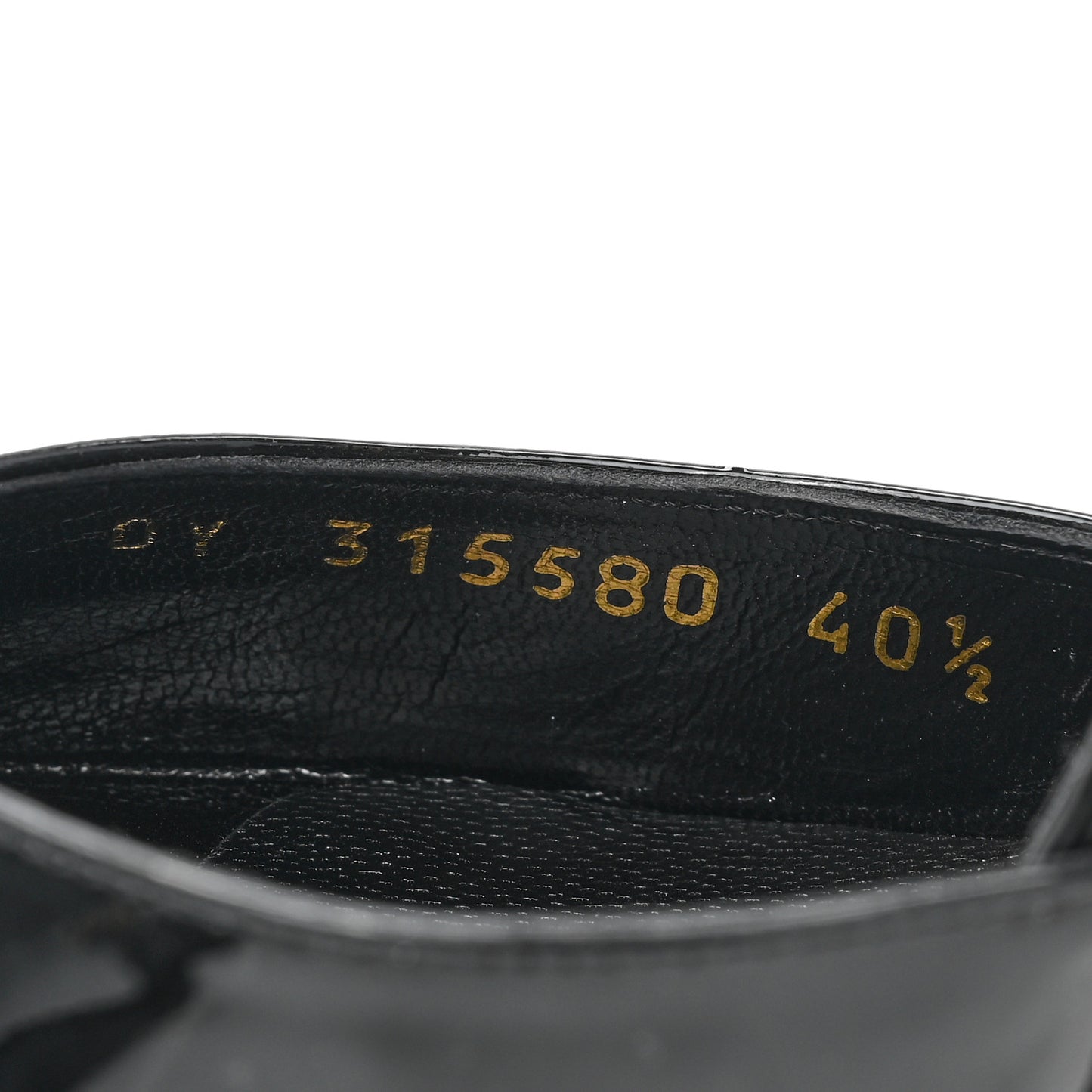 Patent Tribute Lips Platform Sandals 40.5 Black