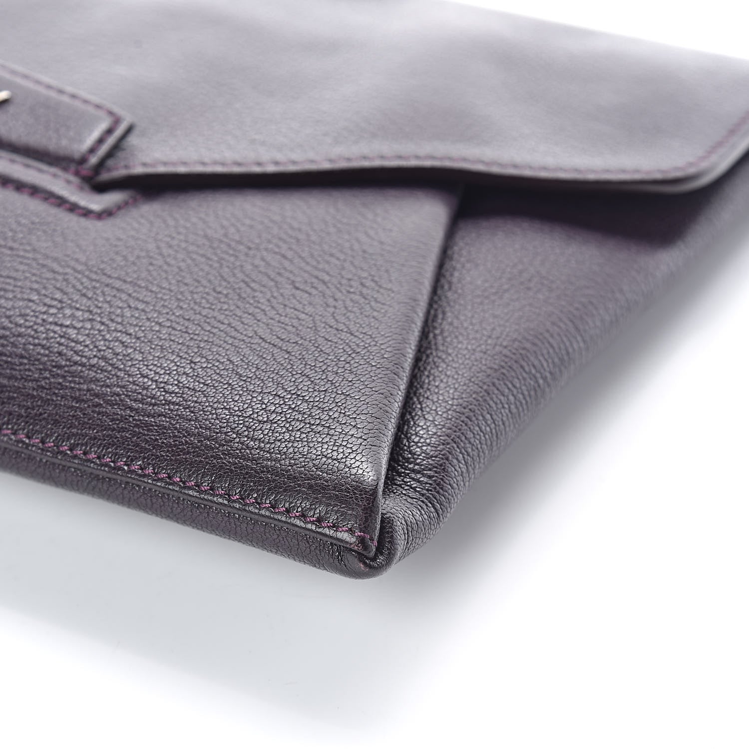 Givenchy Sugar Goatskin Medium Antigona Envelope Clutch Aubergine 9 of 9
