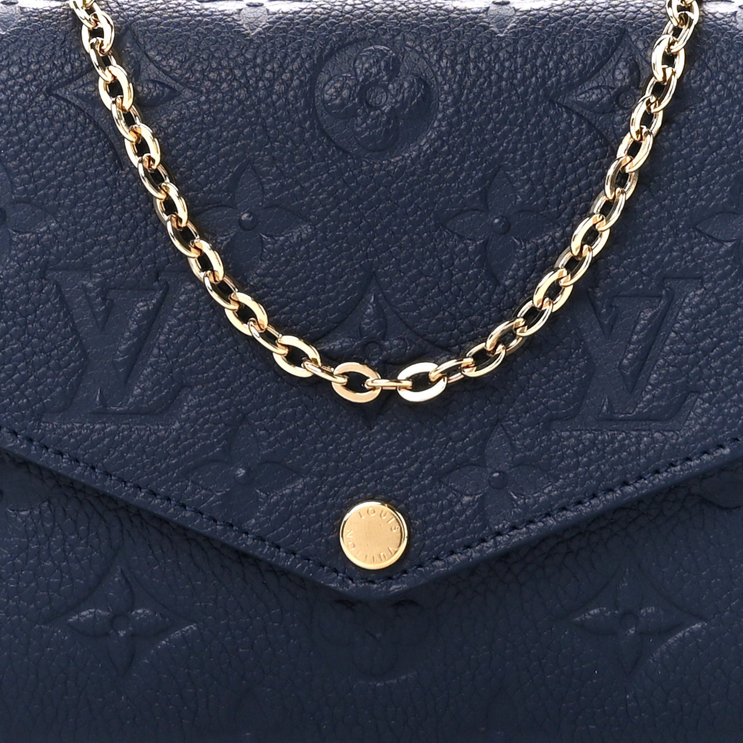 Empreinte Pochette Felicie Chain Wallet Navy