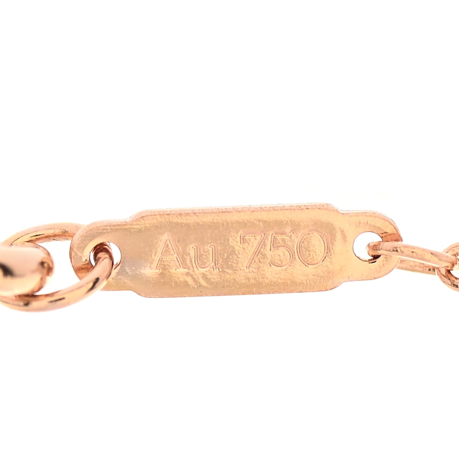 Tiffany 18K Rose Gold Diamond Atlas Bar Pierced Bracelet 5 of 6