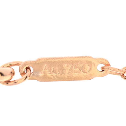 Tiffany 18K Rose Gold Diamond Atlas Bar Pierced Bracelet 5 of 6