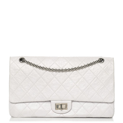 Chanel Aged Calfskin Quilted 50th Anniversary 2.55 Reissue 228 Flap White 1 of 11