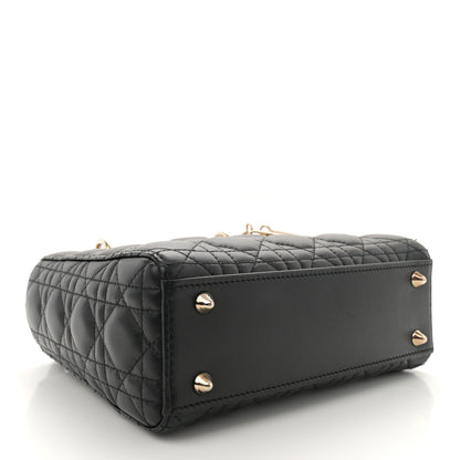 Christian Dior Lambskin Cannage Small My ABCDior Lady Dior Black 4 of 10