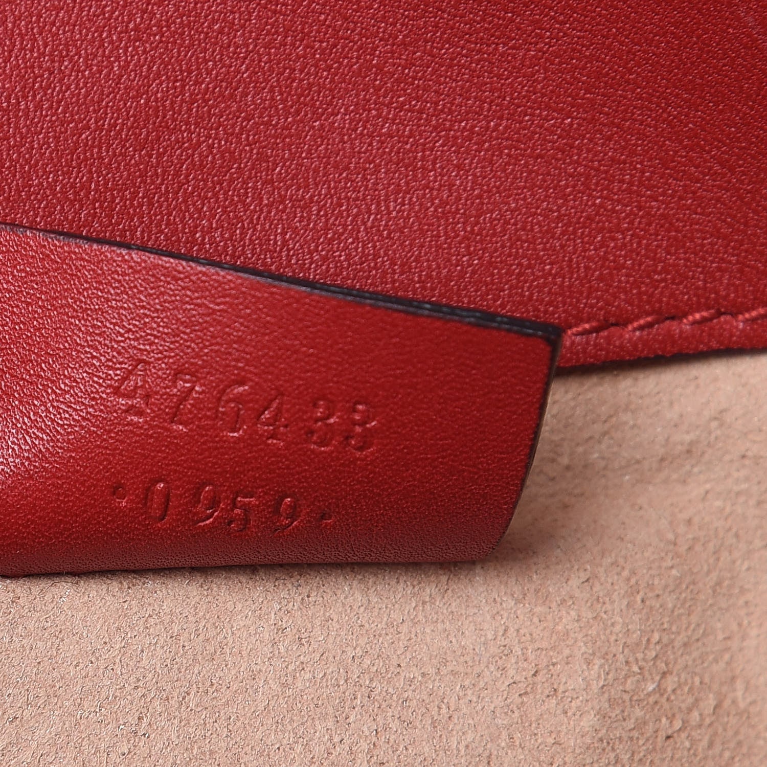 Gucci Calfskin Matelasse Super Mini GG Marmont Shoulder Bag Hibiscus Red 7 of 13