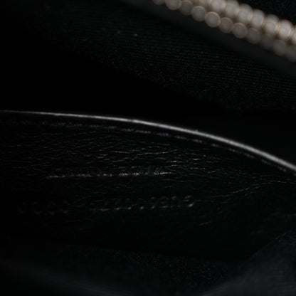 Saint Laurent Sheepskin Matelasse Chevron Monogram Medium College Bag Black 7 of 14