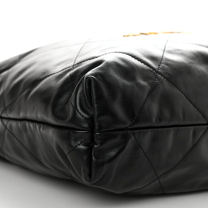 Chanel Shiny Calfskin Quilted Chanel 22 Black 10 of 11