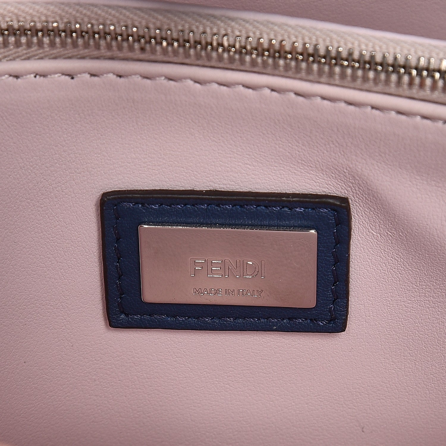 Fendi Vitello Dolce Century Petite 2Jours Tote Blue Rosa Doll 7 of 8