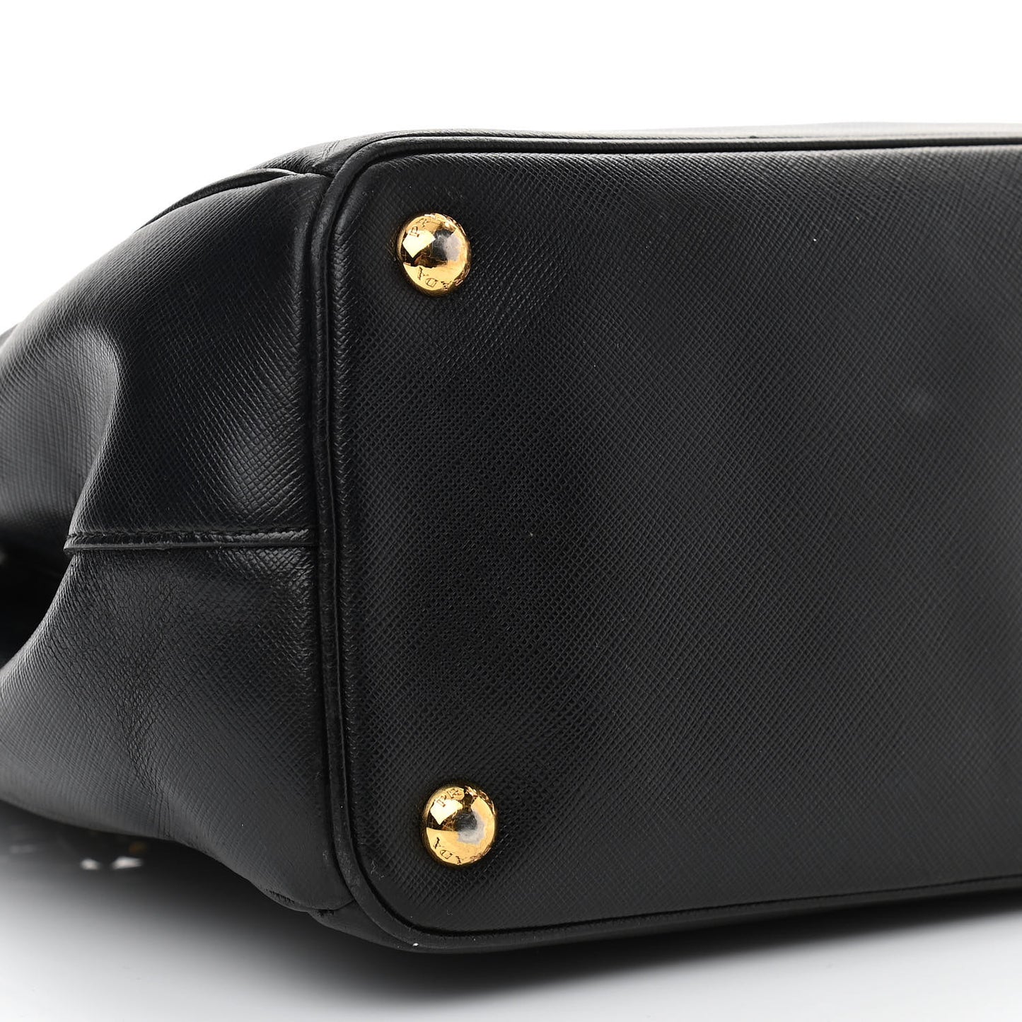 Saffiano Small Galleria Double Zip Tote Black