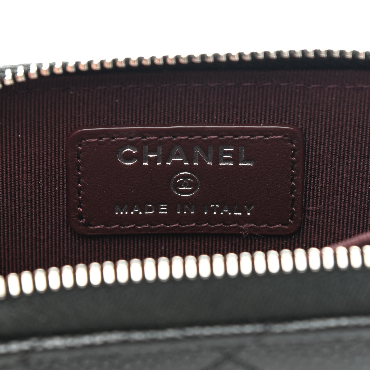 Chanel Caviar Quilted Zip Card Holder Black 6 of 8