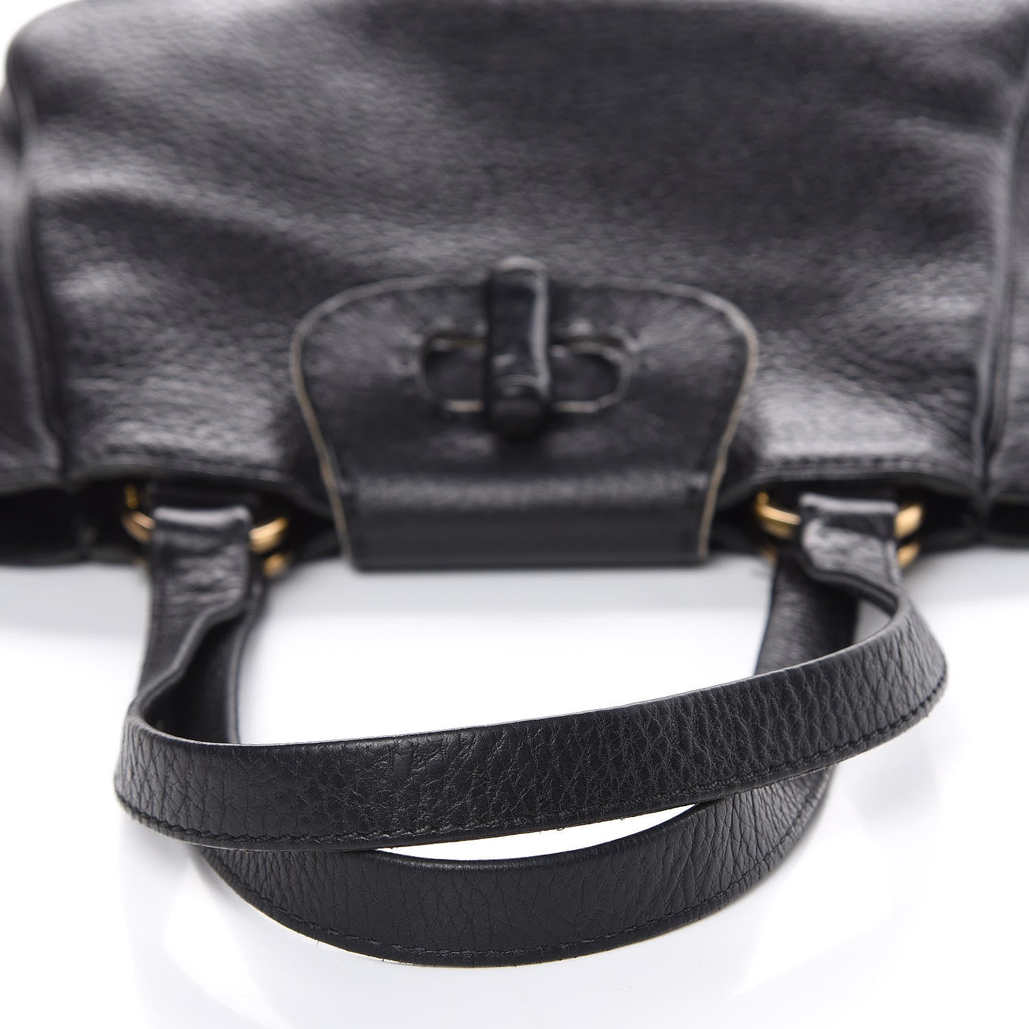 Prada Vitello Daino Turnlock Shoulder Bag Black 13 of 15