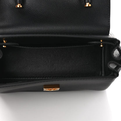 Versace Grained Calfskin Small La Medusa Top Handle Bag Black 5 of 8