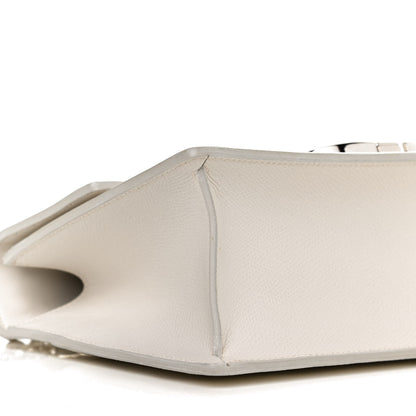 Christian Dior Grained Calfskin 30 Montaigne Chain Flap Bag White 9 of 13