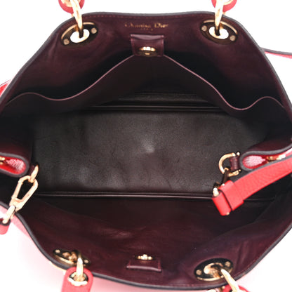 Christian Dior Smooth Calfskin Large Diorissimo Tote Red 6 of 20