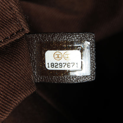Chanel Canvas Deauville Small Tote Brown 8 of 8