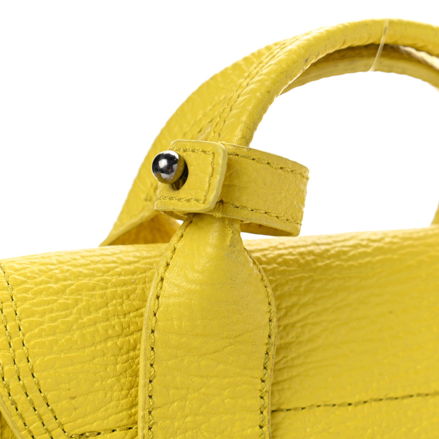3.1 Phillip Lim Textured Calfskin Mini Pashli Satchel Yellow 7 of 8