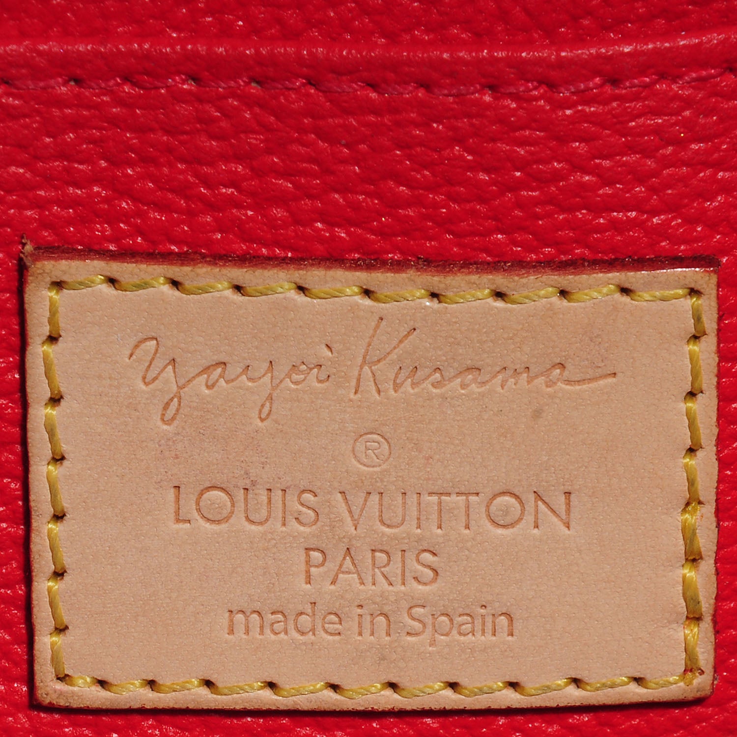 Louis Vuitton Monogram Kusama Pumpkin Dots Cosmetic Pouch Red 6 of 8