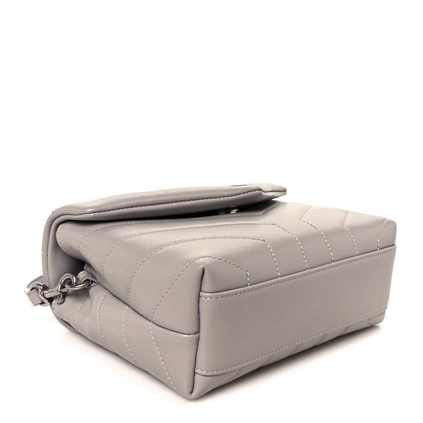 Calfskin Y Quilted Monogram Toy Loulou Satchel Granite