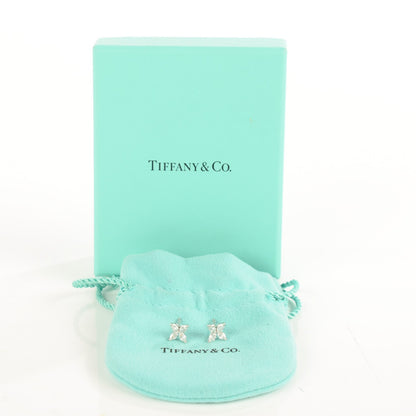 Tiffany Platinum Diamond .64ct Small Victoria Earrings 3 of 7