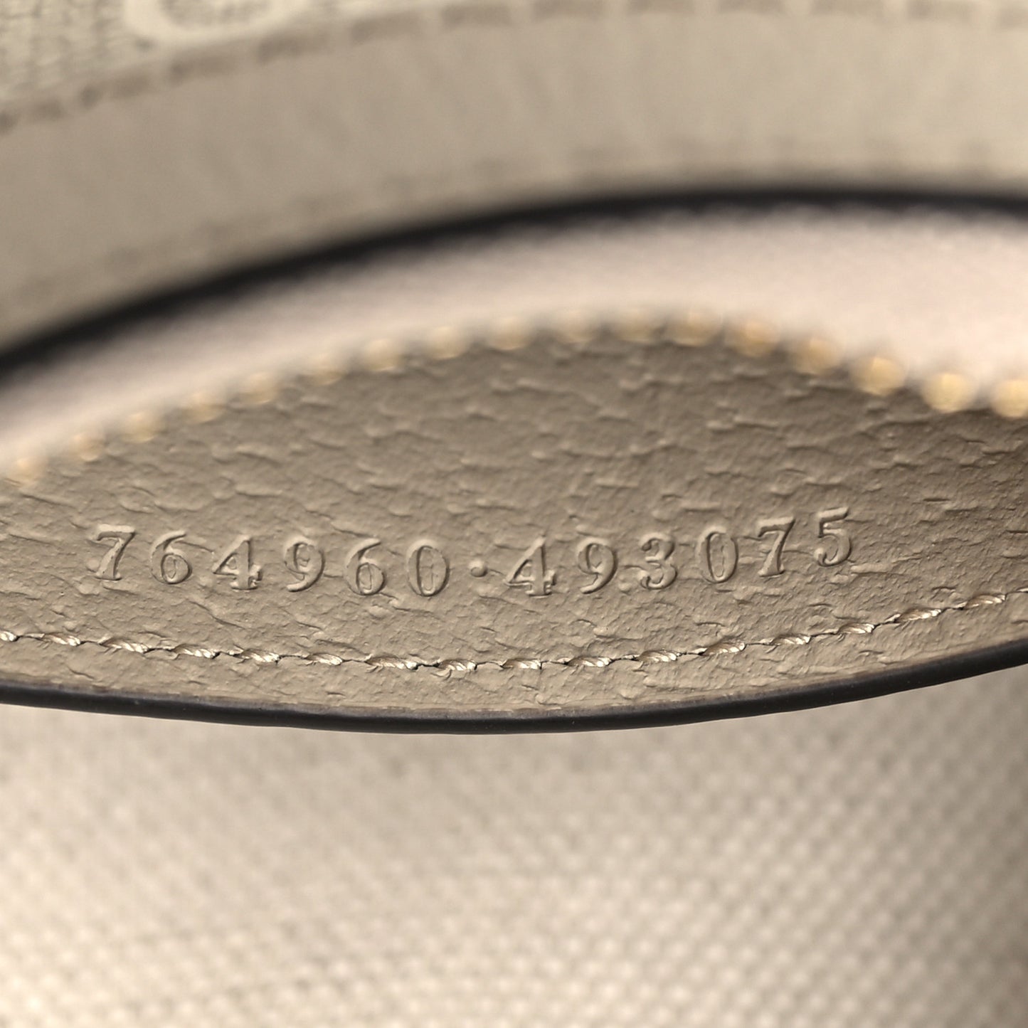 GG Supreme Monogram Textured Dollar Calfskin Web Mini Ophidia GG Handbag Beige Mystic White Oatmeal