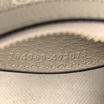 Gucci GG Supreme Monogram Textured Dollar Calfskin Web Mini Ophidia GG Handbag Beige Mystic White Oatmeal 6 of 10