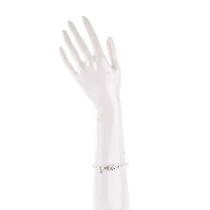 Mikimoto 18K White Gold Diamond Akoya Cultured Pearl 5mm Strand Bracelet 3 of 8