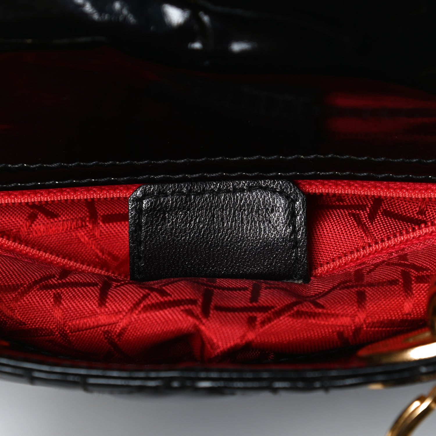 Christian Dior Patent Cannage Mini Lady Dior Black 6 of 17