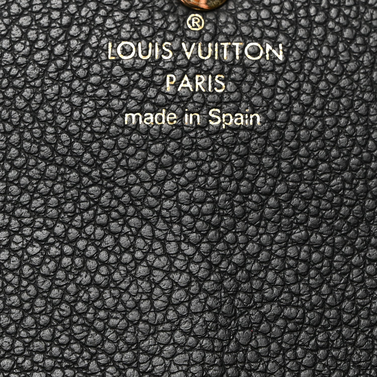 Louis Vuitton LOUIS VUITTON Monogram Empreinte Giant Sarah Wallet Black Beige 5 of 7